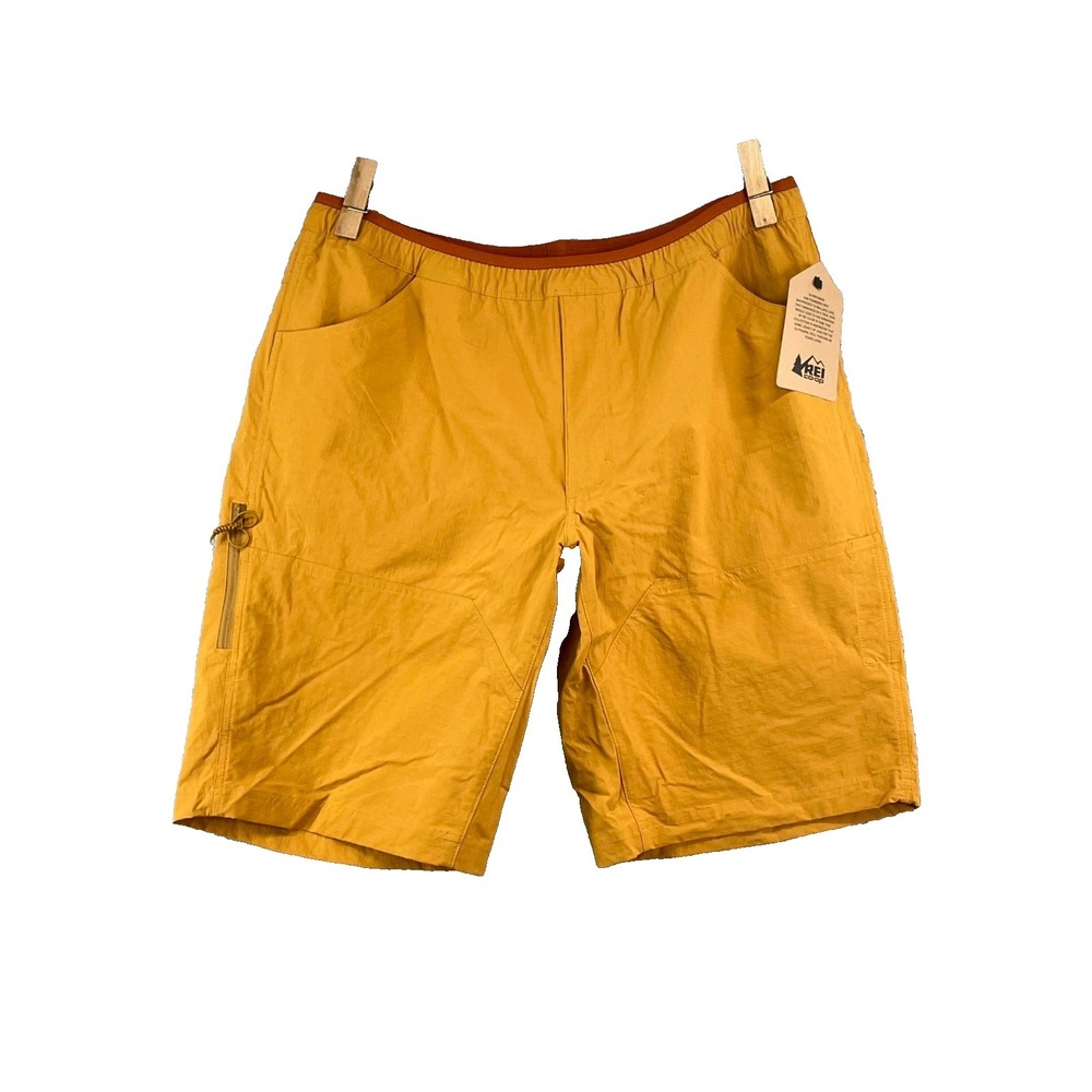 REI Co-Op Craglands Short Mens Large Rustic Gold Gorpcore Hiking Outdoor Gear